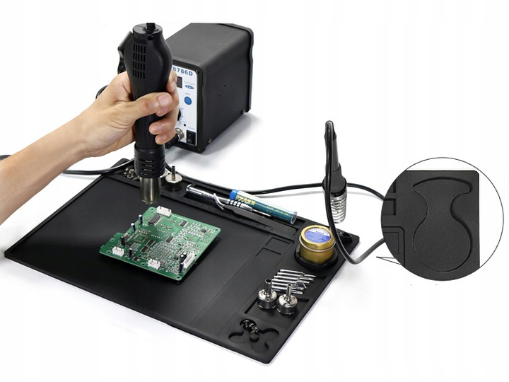 Mata silikonowa organizer 35x25cm ODPORNA do 530°C Marka Hotair