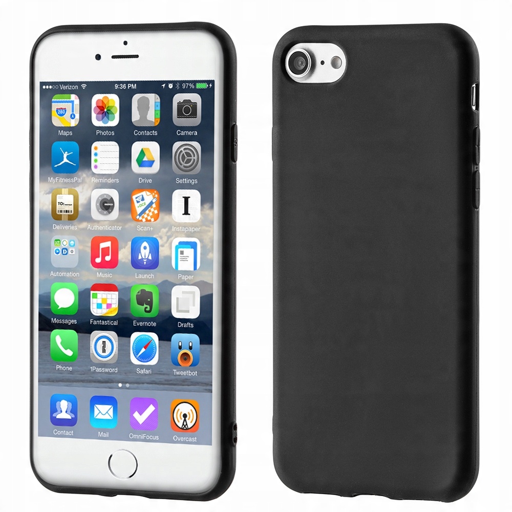 

Soft Matt żelowe etui iPhone Xs / X Black Czarne
