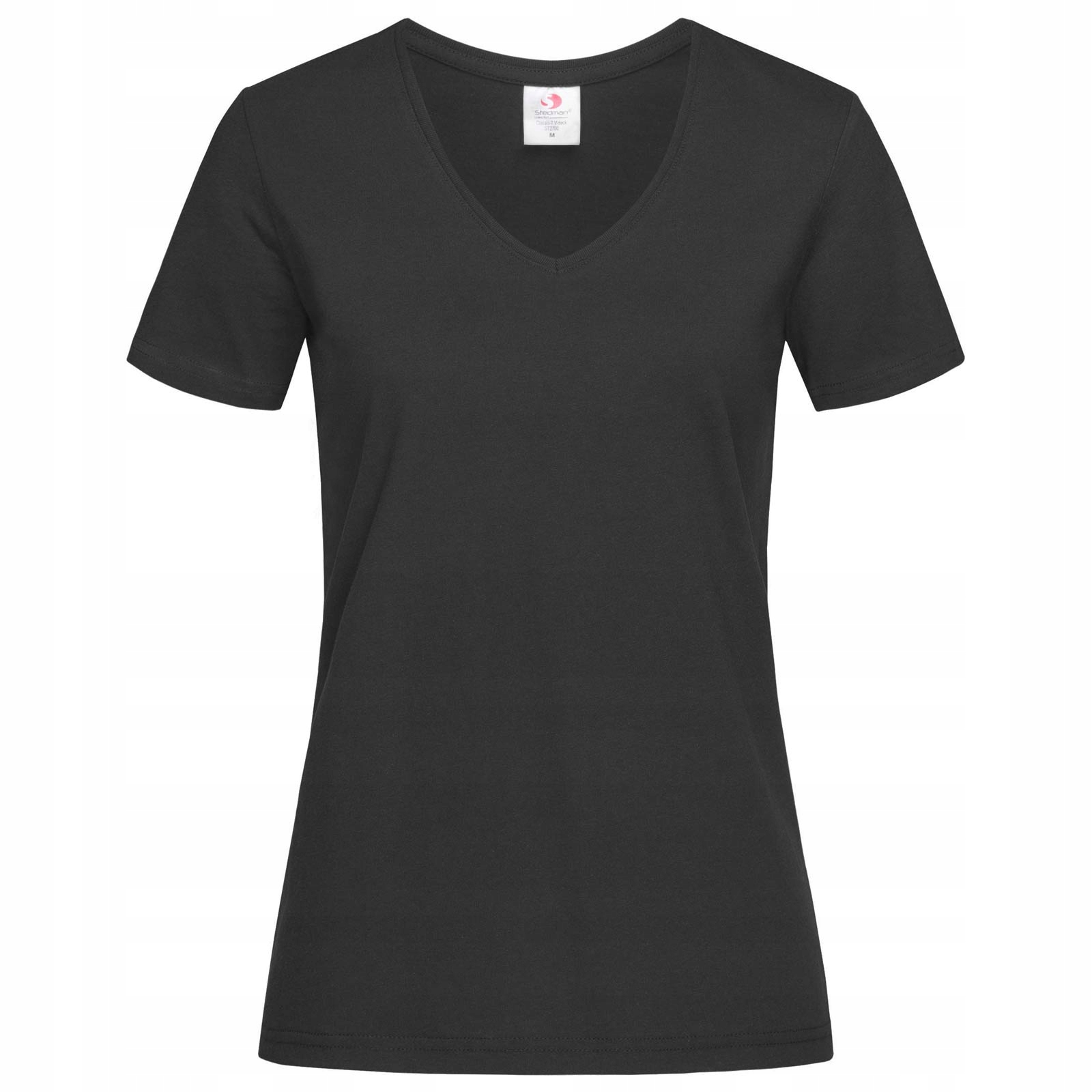 

Damska Koszulka T-shirt V-Neck Serek Czarna L