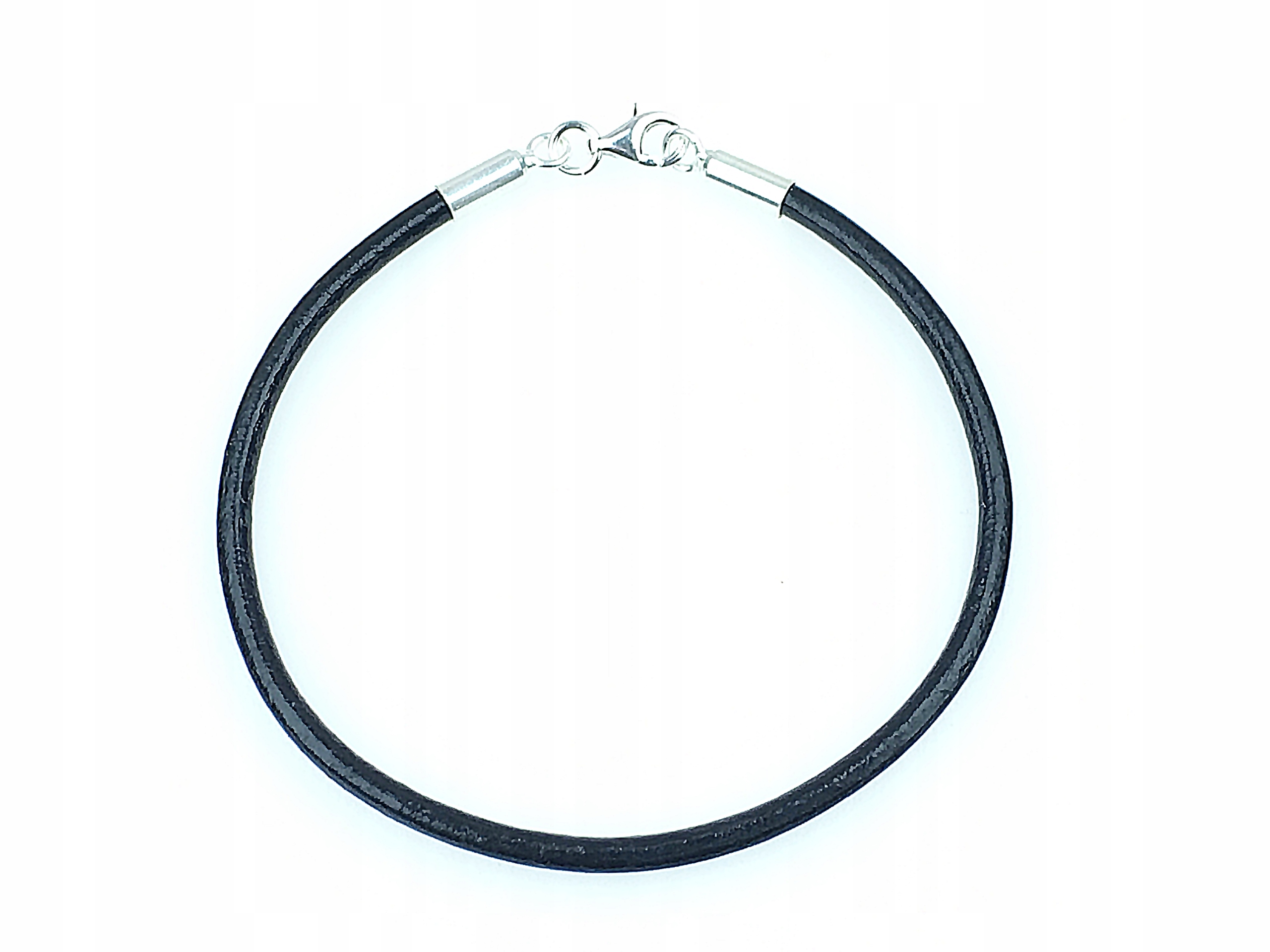 

bransoletka damska męska rzemień naturalny srebro