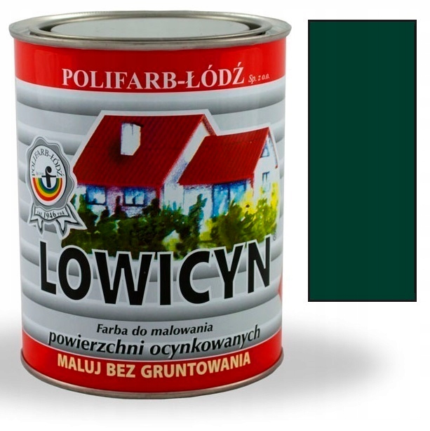 Lowicyn farba ocynk ZIELONY CIEMNY RAL6005 MAT 5L