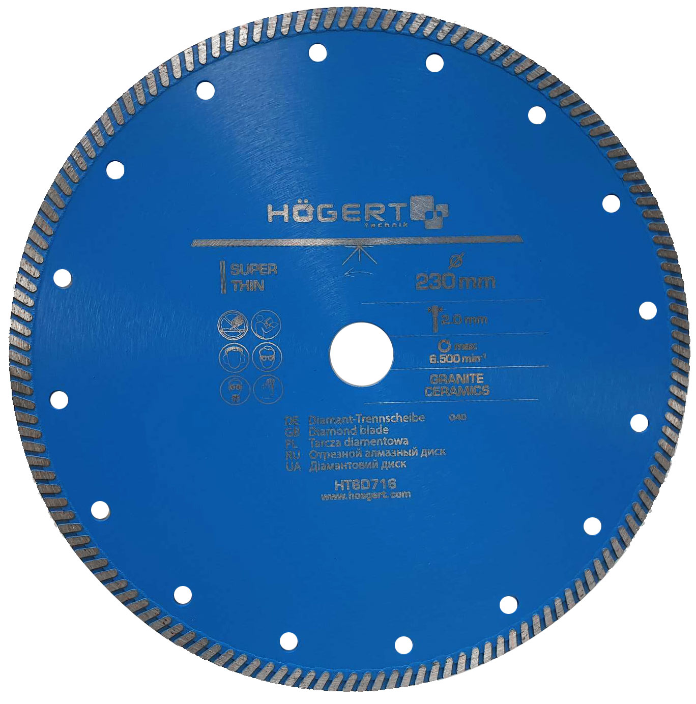 

Tarcza Diamentowa Betonu Geresu Thin 230 mm