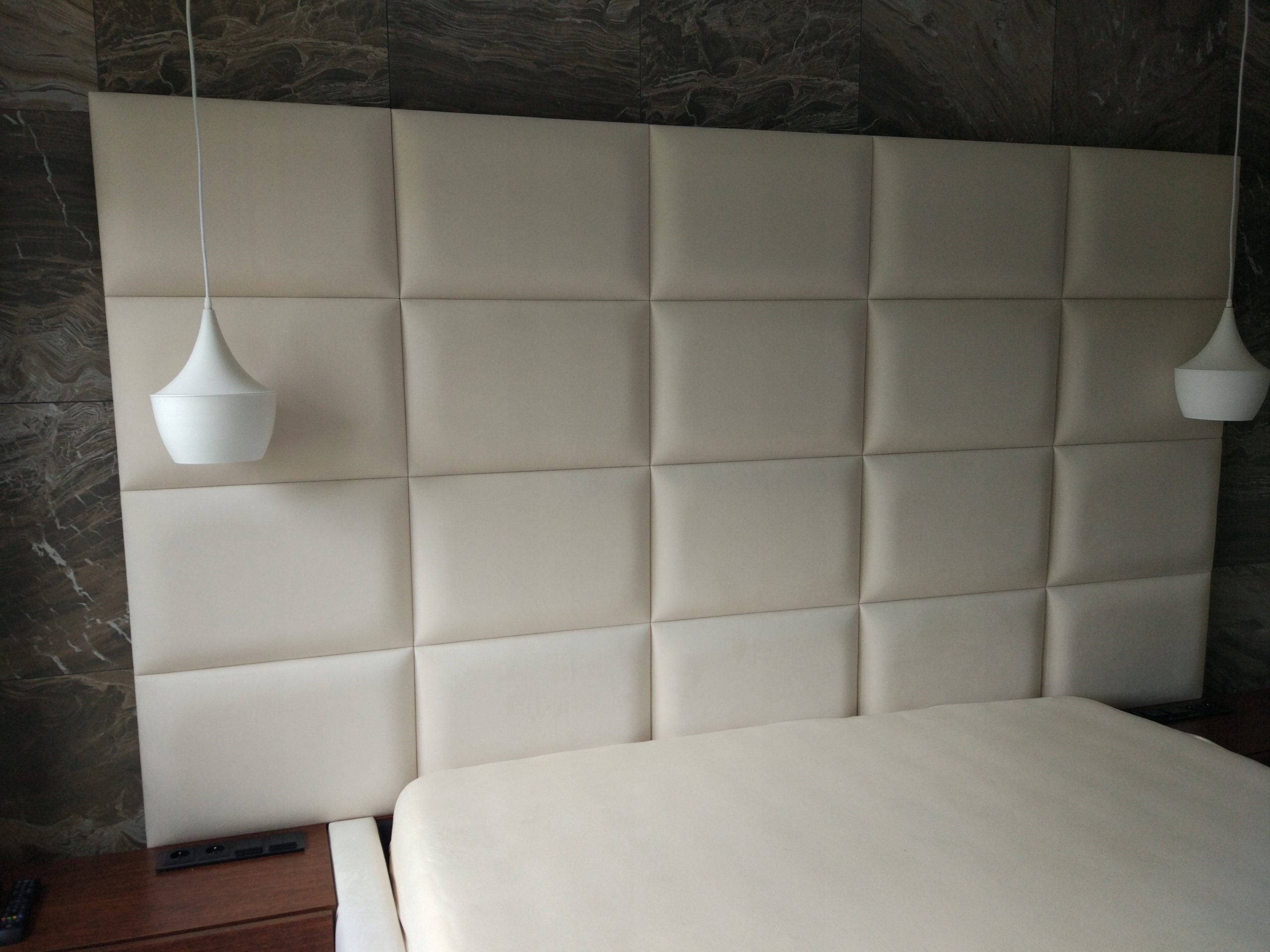 Panele tapicerowane 30x60 wezgłowie na wymiar Wysokość mebla 30 cm