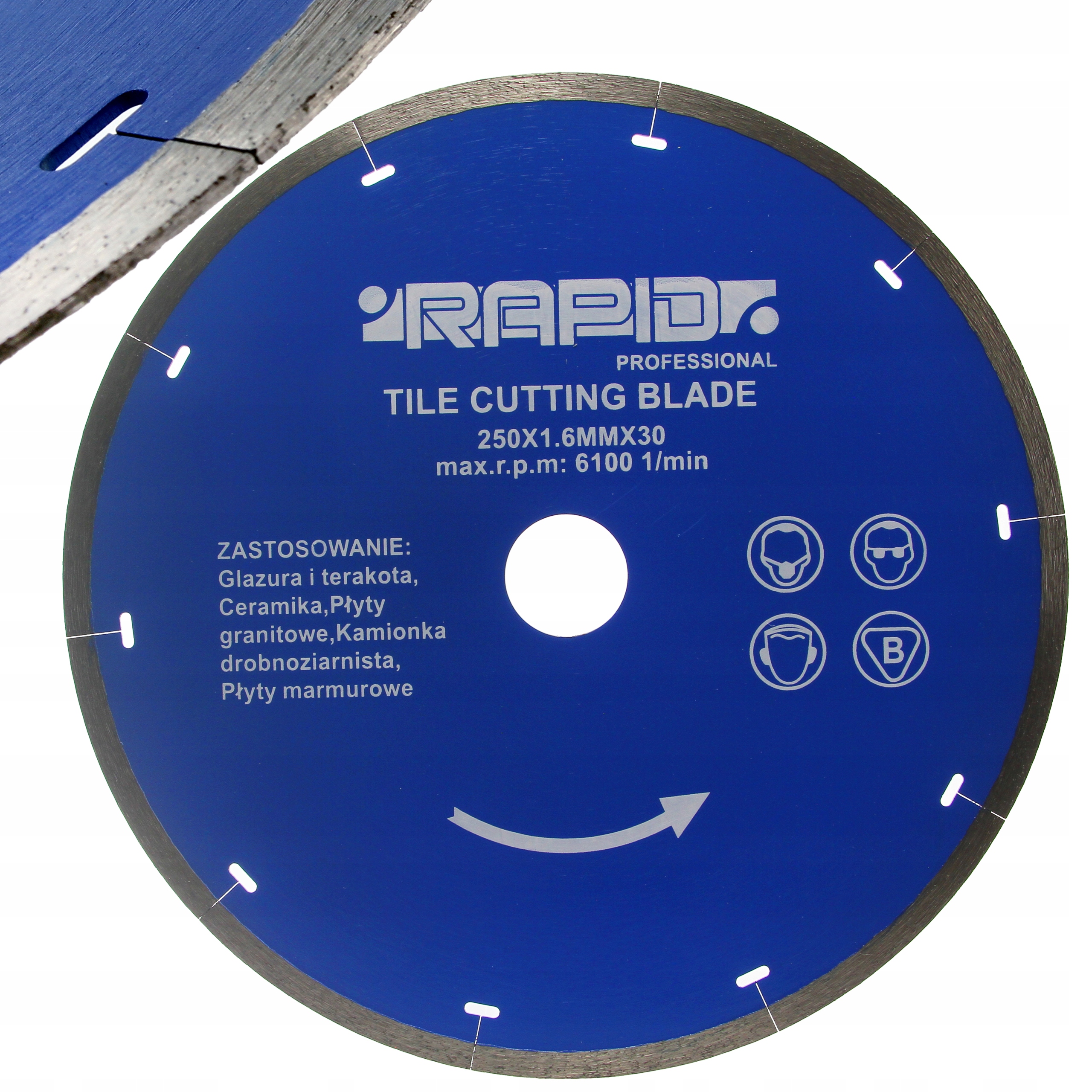 

Tarcza diamentowa 250 Rapid płytki gres ceramika