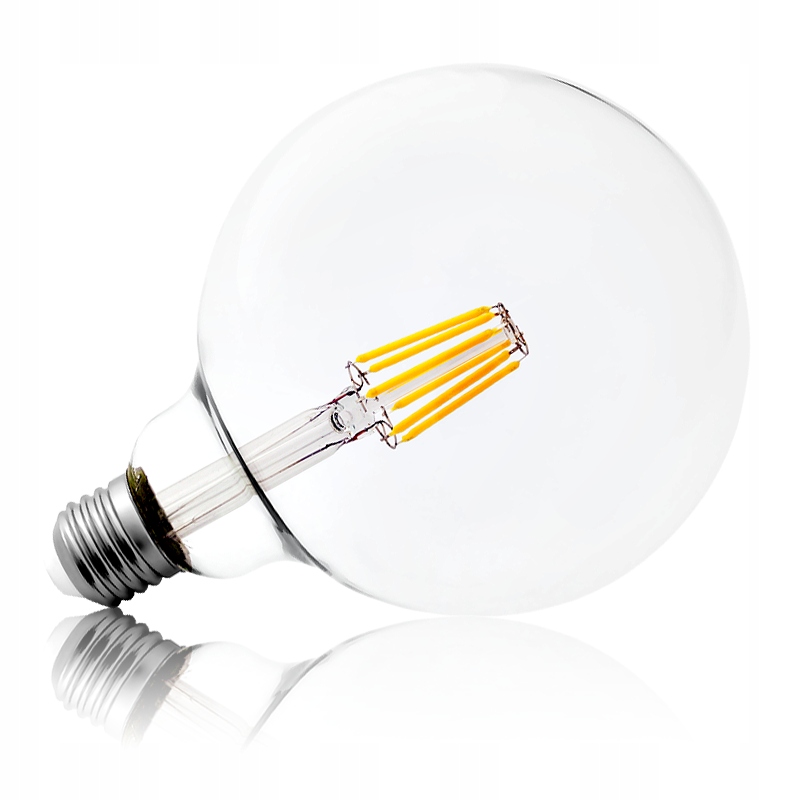 

Żarówka Led E27 Filament 8W Edison Duża Bańka 12cm