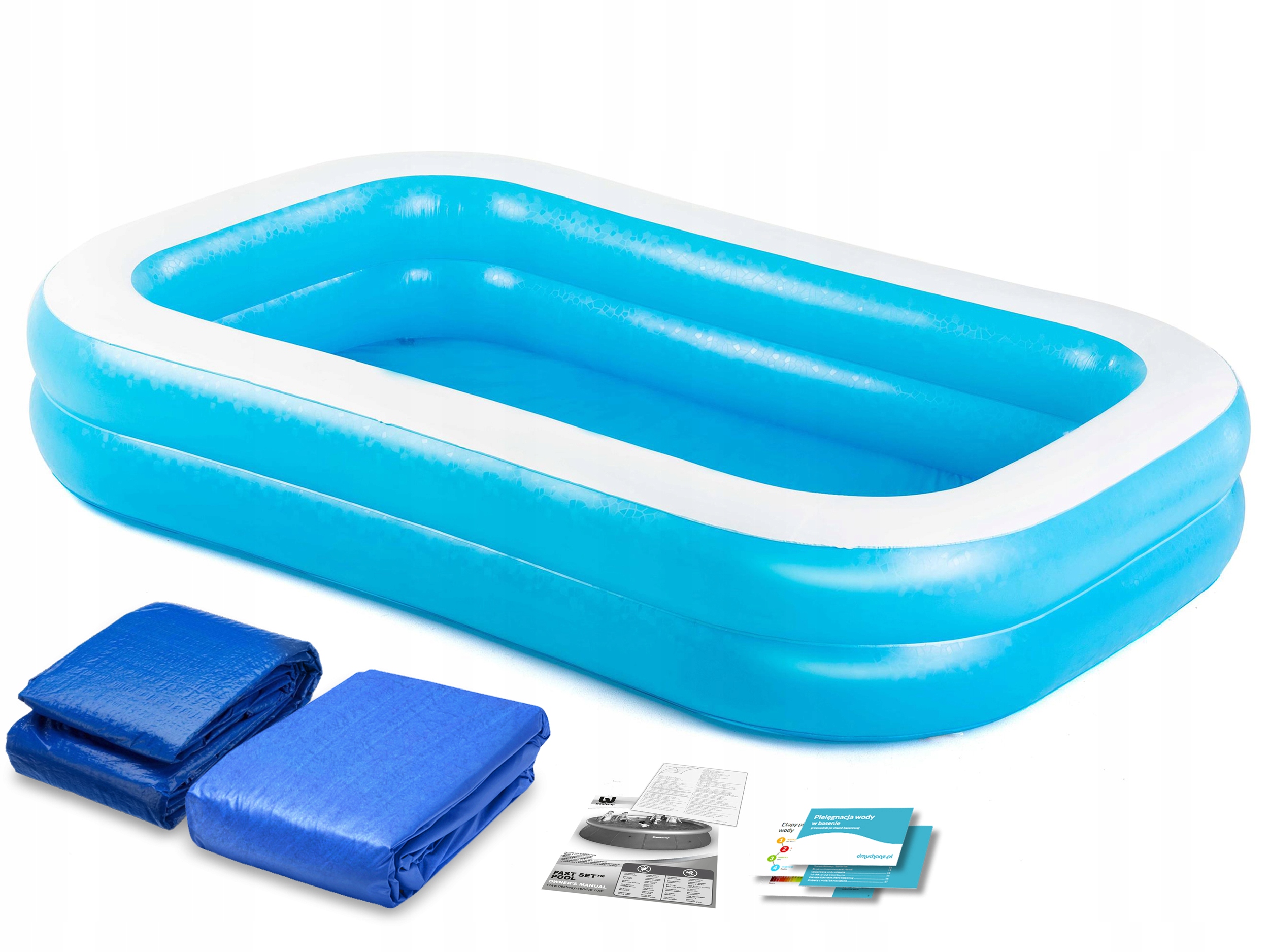 Dmuchany Basen Ogrodowy 262x175x51 Bestway 3w1