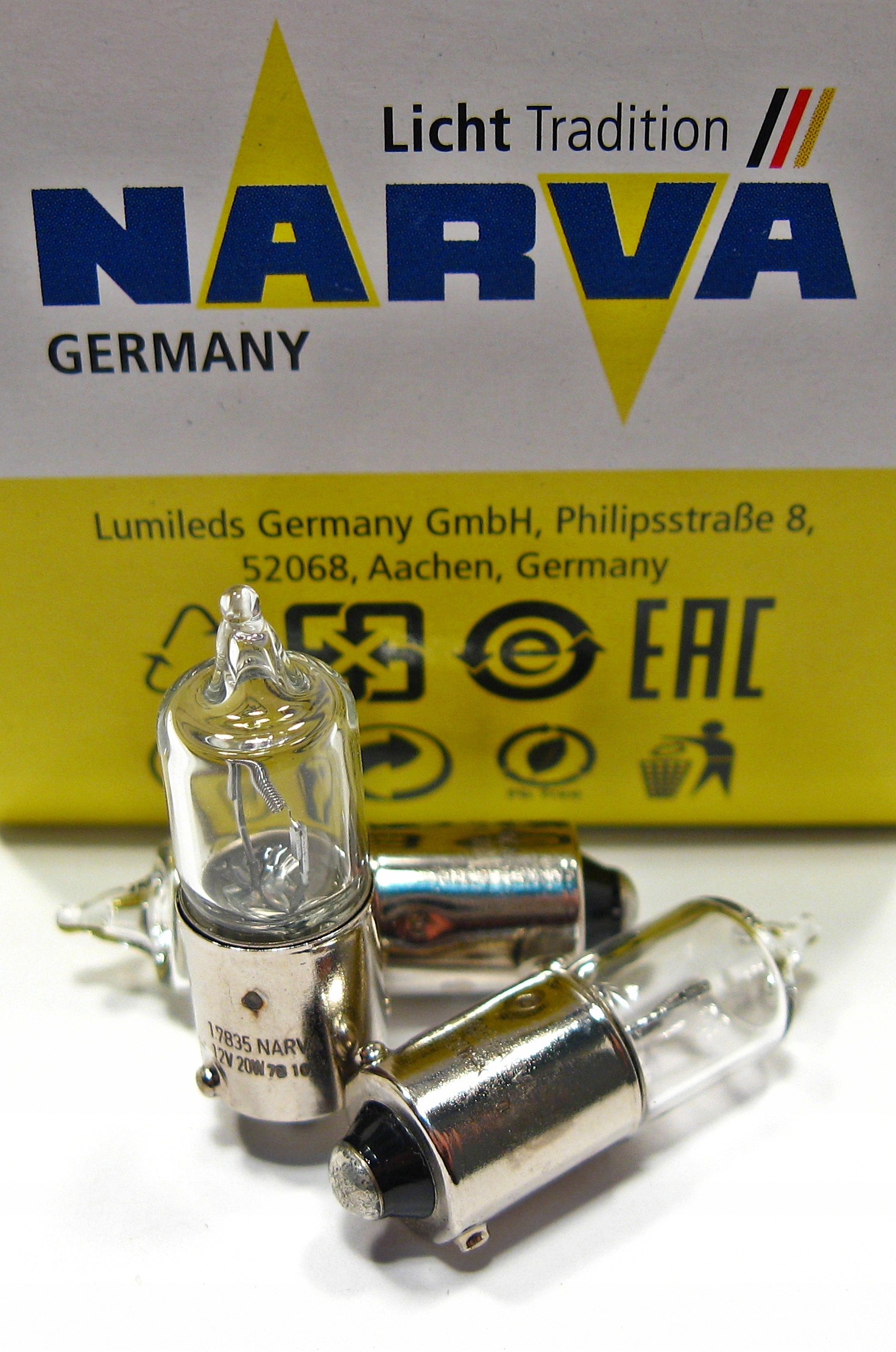 

Żarówka H20W 20W 12V BA9s Narva