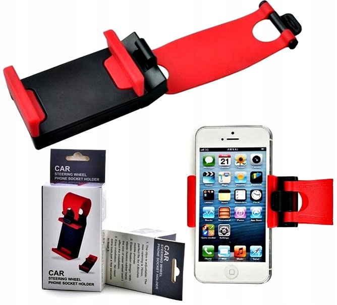 SAMOCHODOWY STATYW NA KIEROWNICE UCHWYT NA TELEFON Rodzaj do telefonów