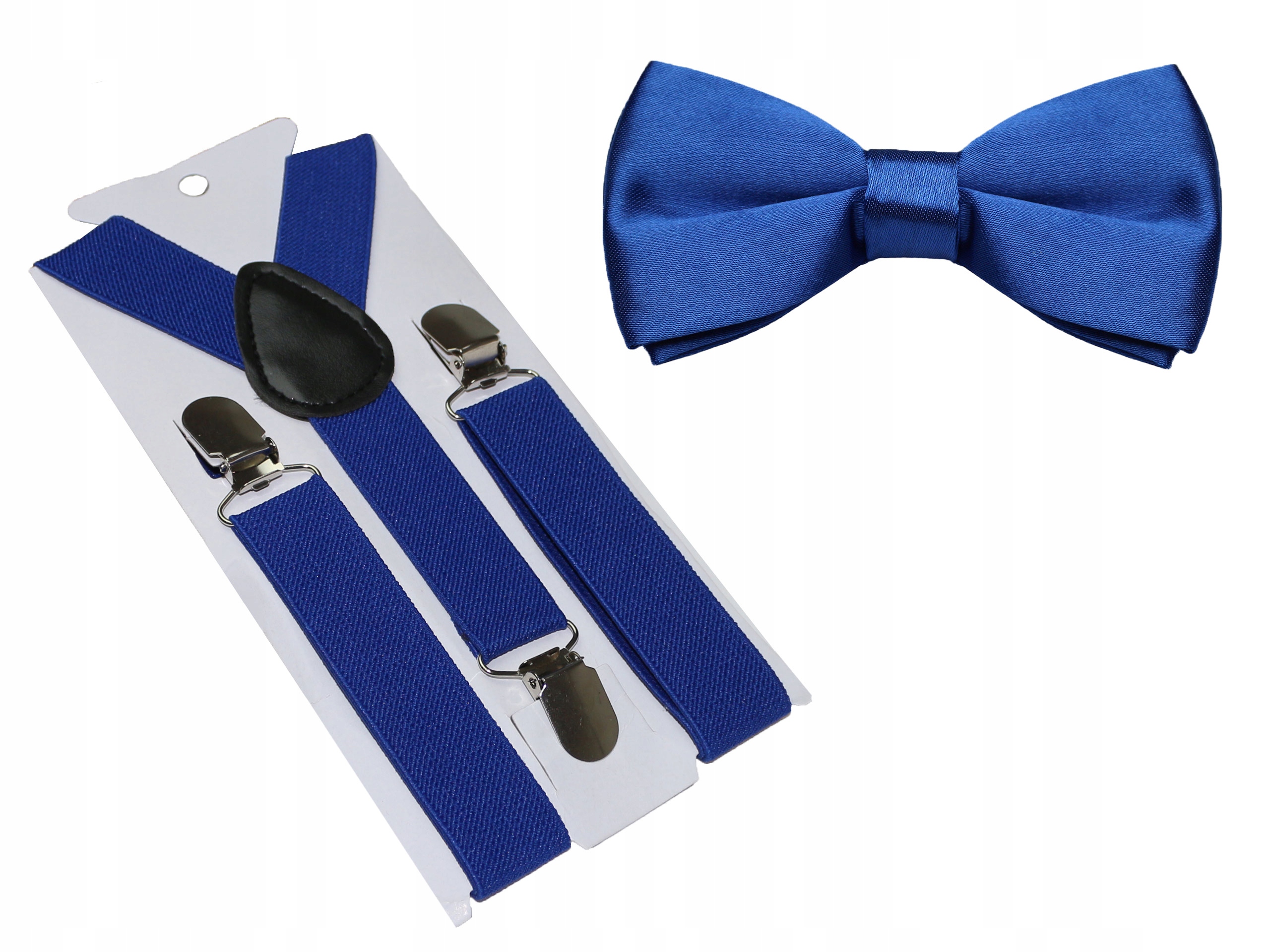 Zestaw MUCHA + SZELKI dziecięce 3-10 lat CHABROWY regulowane