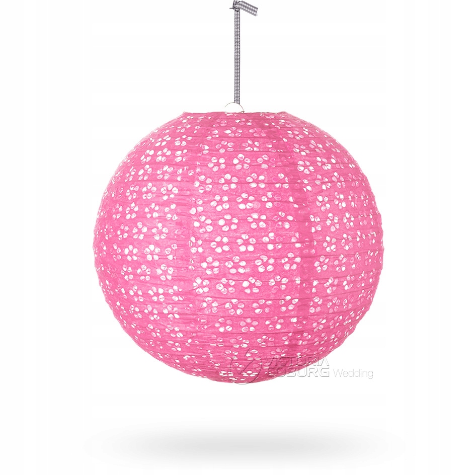 

Lampion Abażur Klosz Kula Ażur 30CM - Róż !!