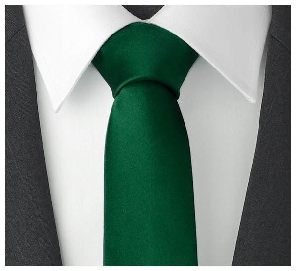 

Mikrofibra Wąski 6cm Gładki Krawat Zielony gs27