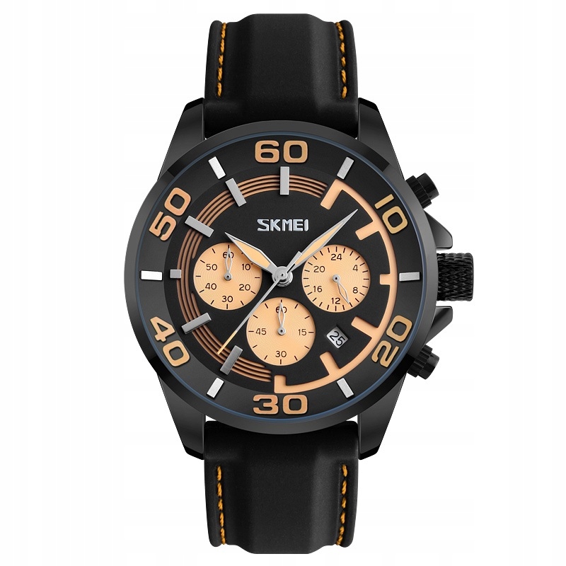 

Męski zegarek chrono datownik metalowa koperta