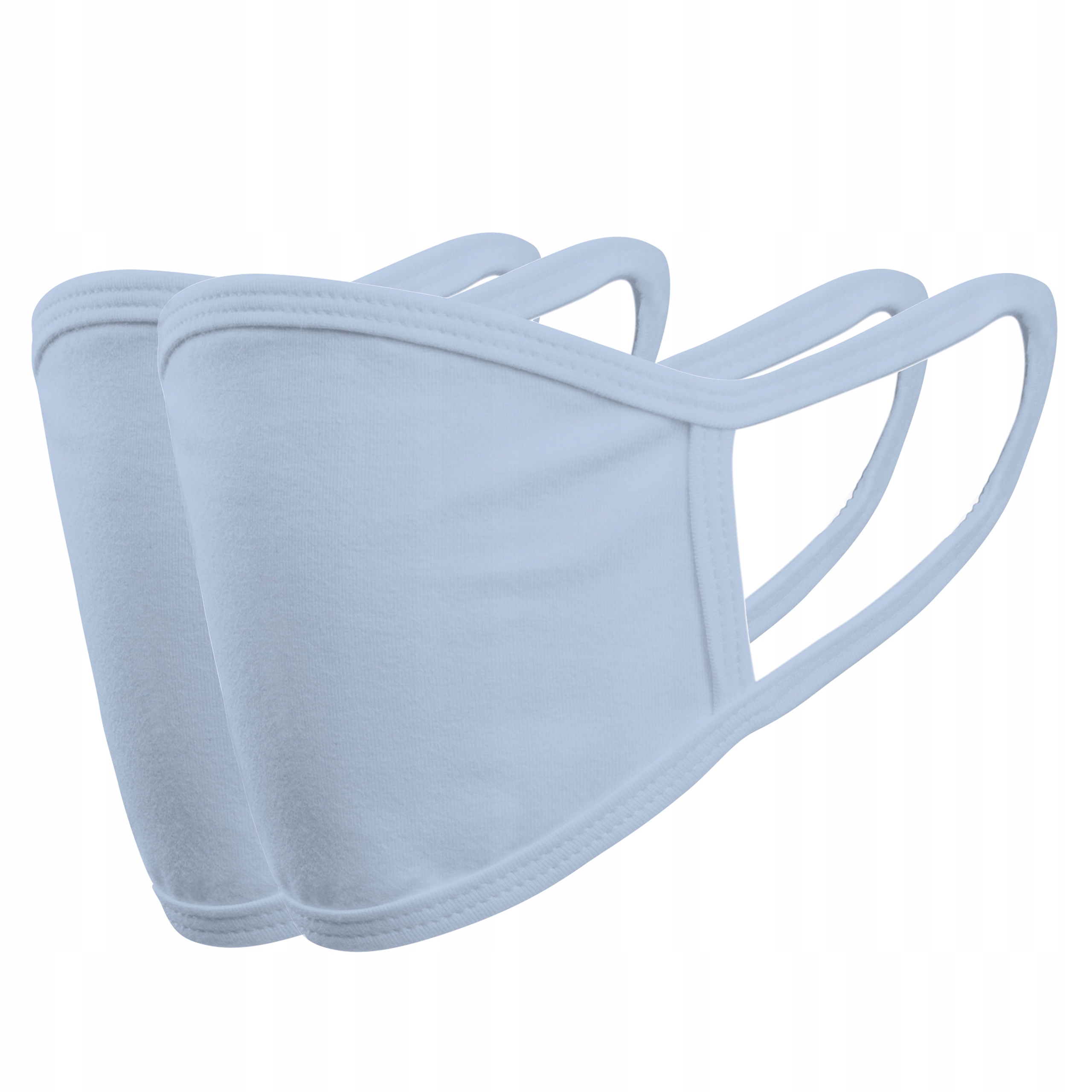 MASKA BAWEŁNIANA DWUWARSTWOWA Z POLSKI BŁĘKIT 2szt