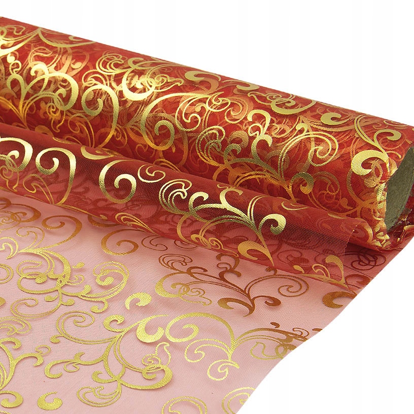 

Organza Organtyna 36cm x 9m bieżnik - Ornament !
