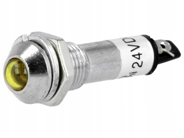 

Kontrolka Led 5mm wypukła żółty 24VDC Fi=8,2mm