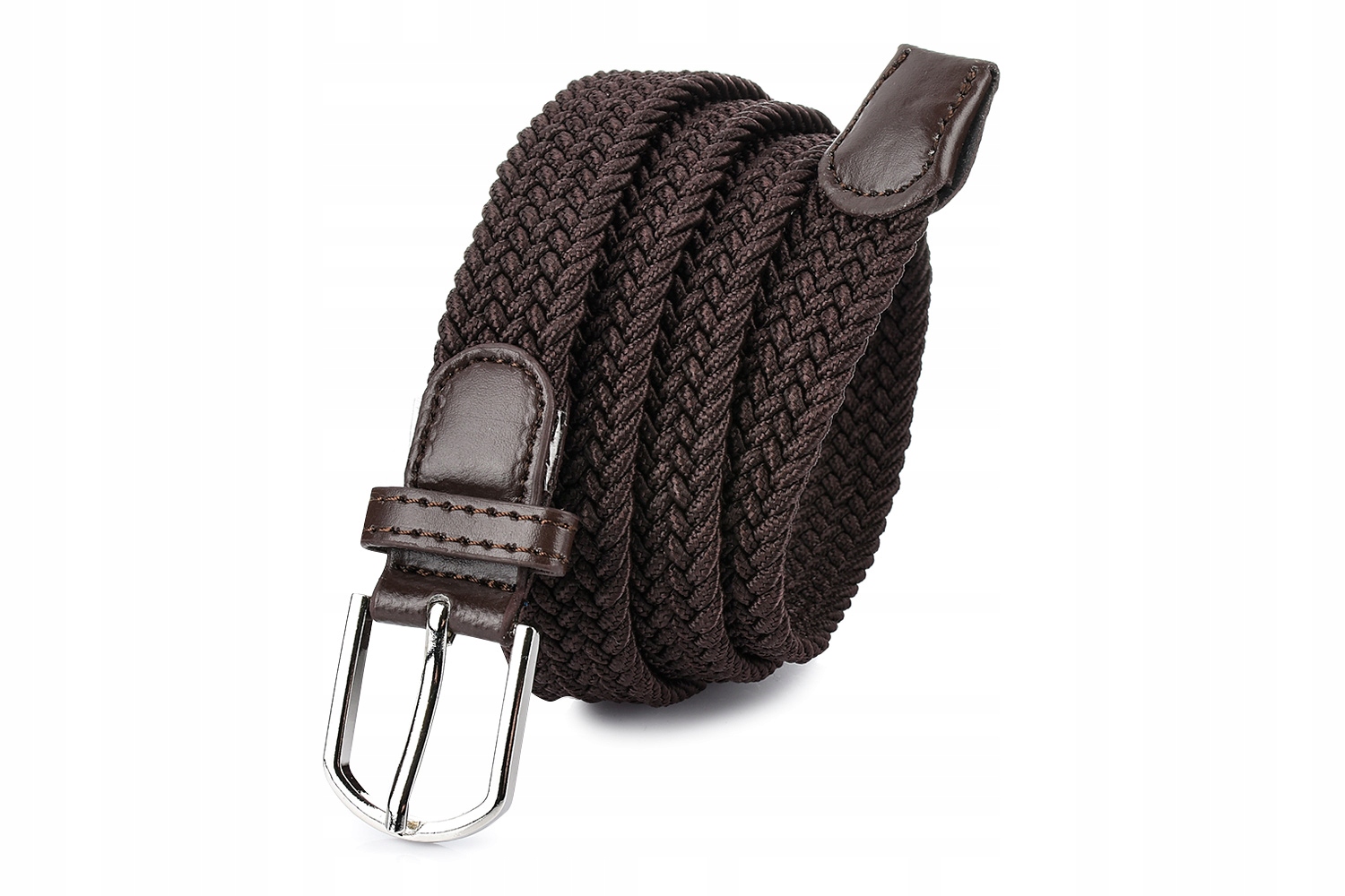 

Damski pasek guma plecionka skóra elastyczny 2.5