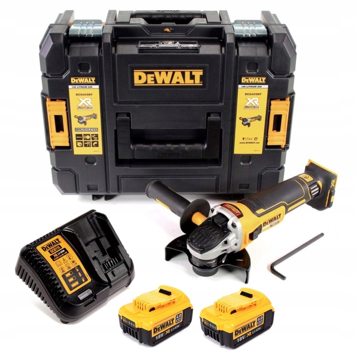 

DeWalt DCG405M2 szlifierka akumulator 18V 2x4,0Ah
