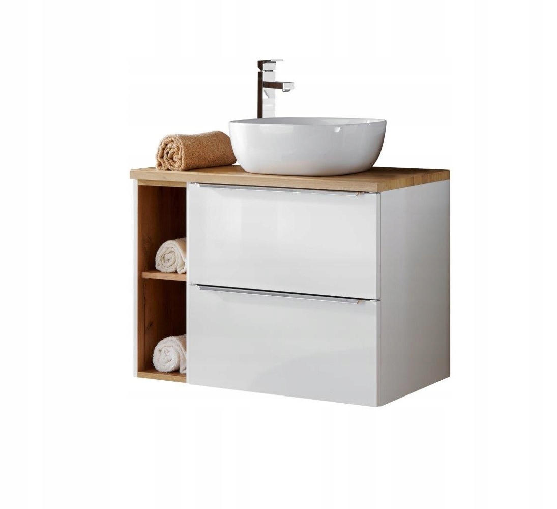 ZESTAW MEBLI ŁAZIENKOWYCH CAPRI 80 CM BIAŁY Kod producenta 458795