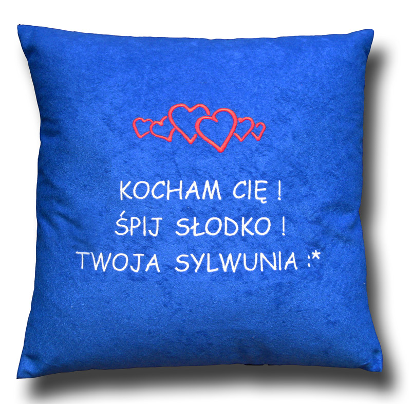 

Poduszka Z Twoją Dedykacją, Twój Tekst, Haft
