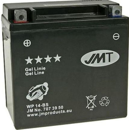 Motocyklový akumulátor YTX14-BS Gel Jmt Yuasa 7070709 3679 6ON 9189