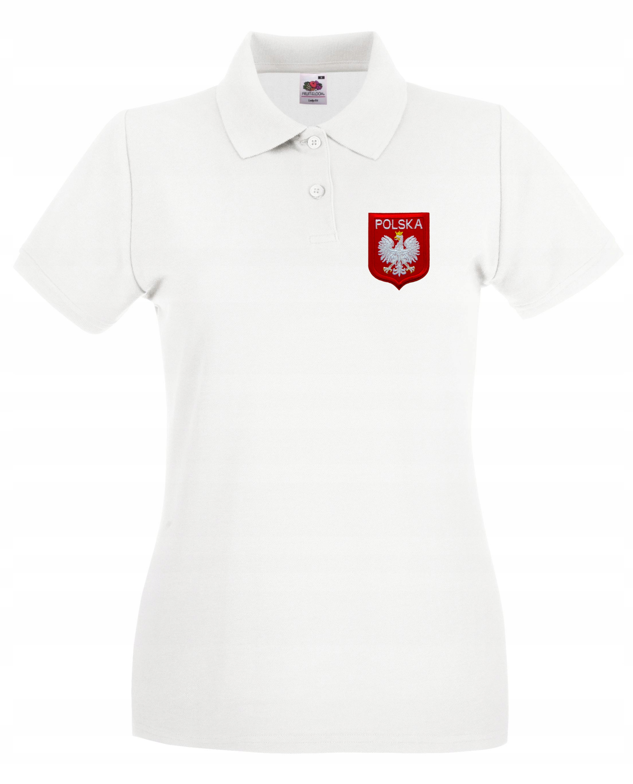 Damska Koszulka Polo Polówka Polska Orzeł r. XL