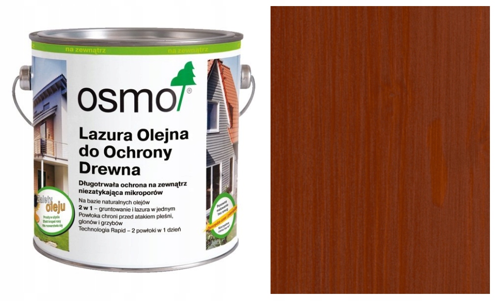 Osmo Olejová lazura na ochranu dřeva při fasádě teras Mahagon 703 0,75 l