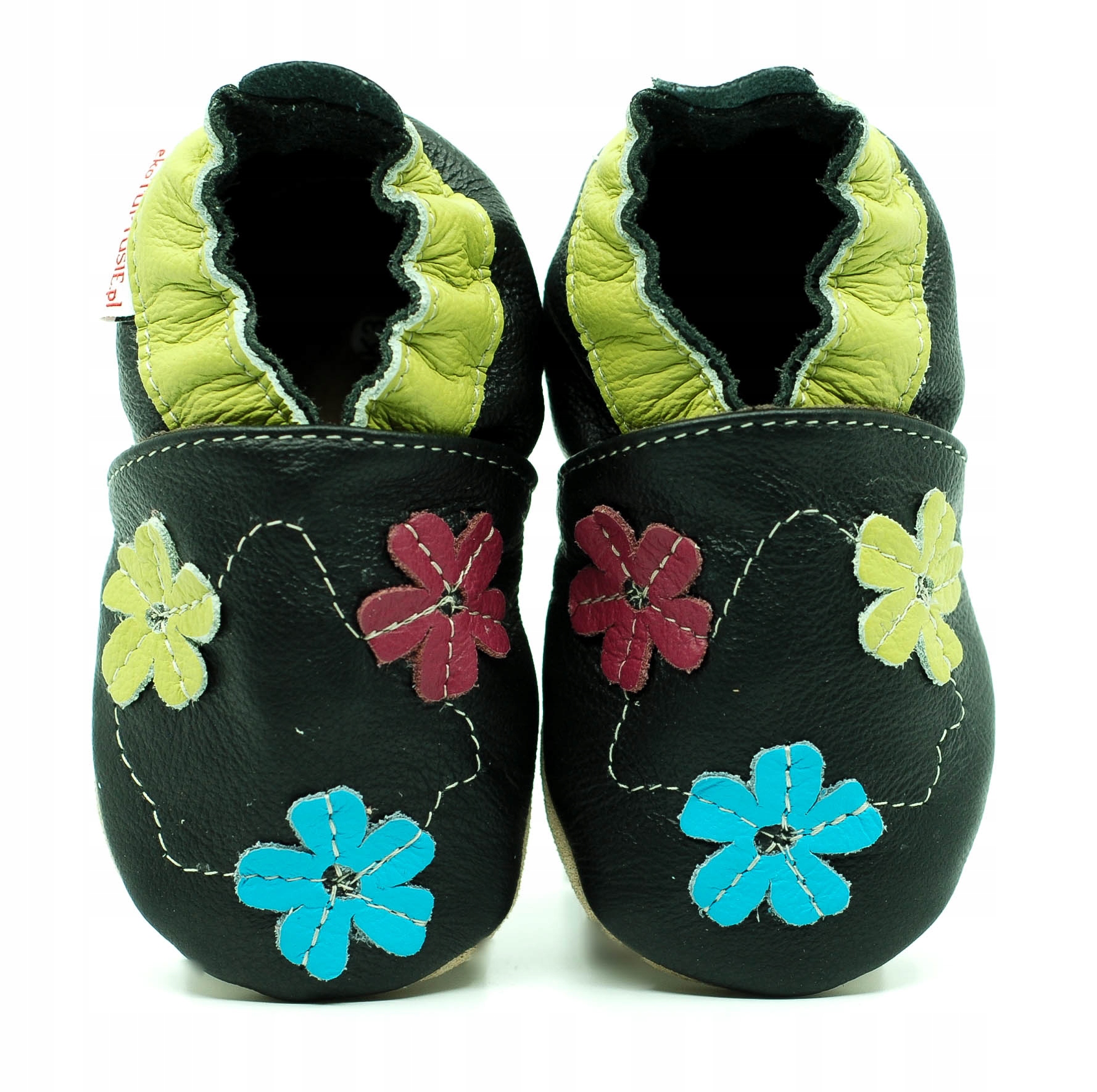 

ekoTuptusie Wiosna Na Czerni paputki, kapcie, r.24