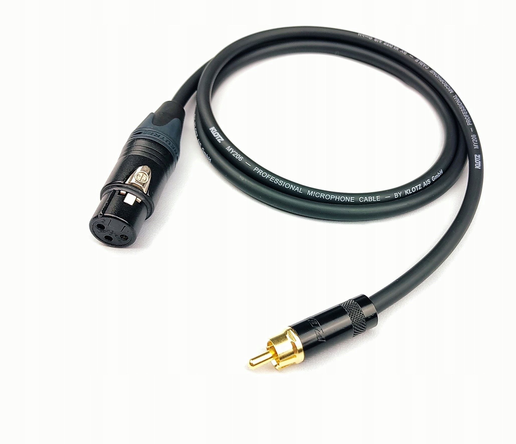 

Kabel mikrofonowy Klotz Xlr na Rca Neutrik 3 m