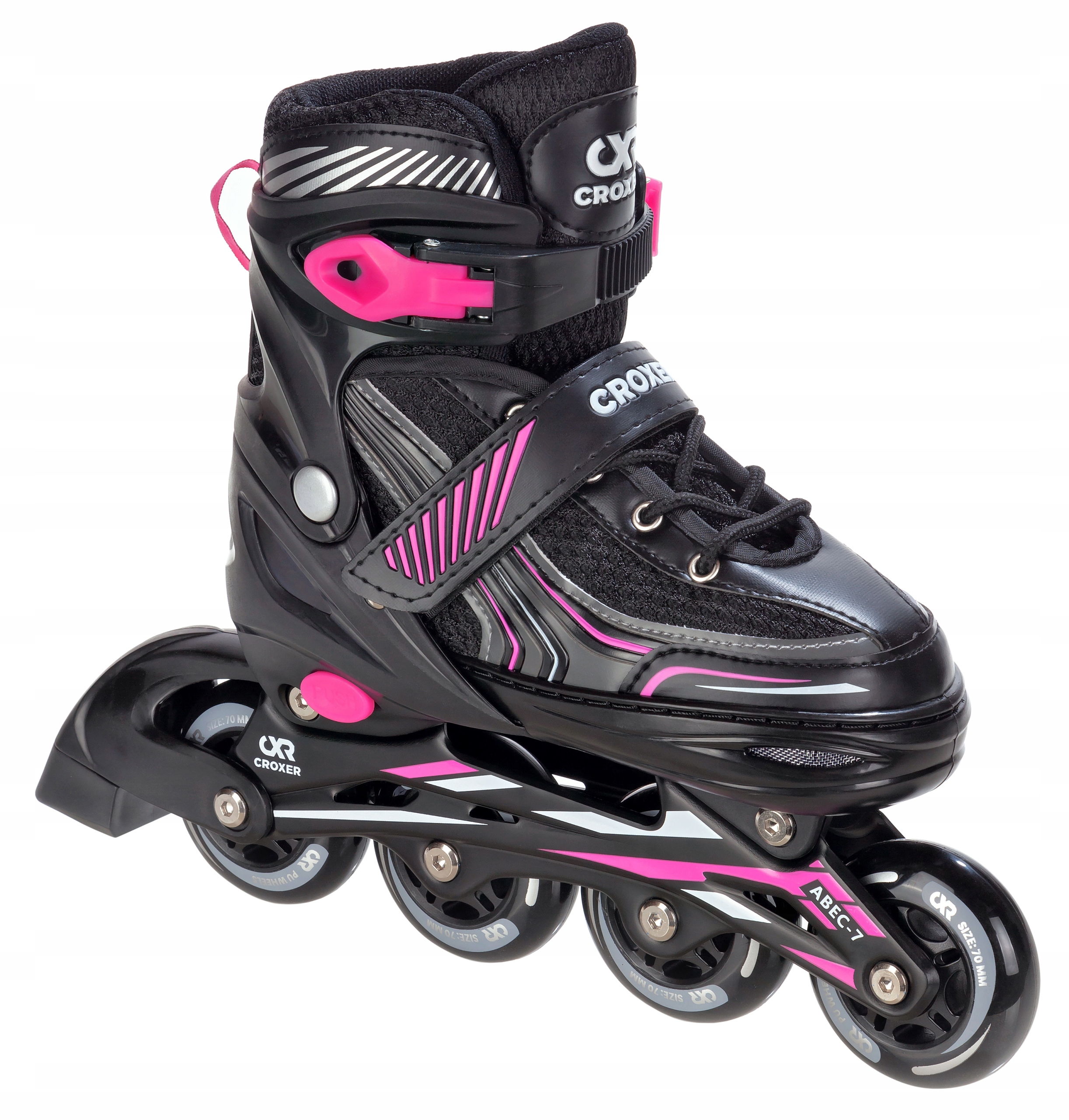 

Rolki Croxer Optima Black/Pink 39-42 Kauczuk Abec7