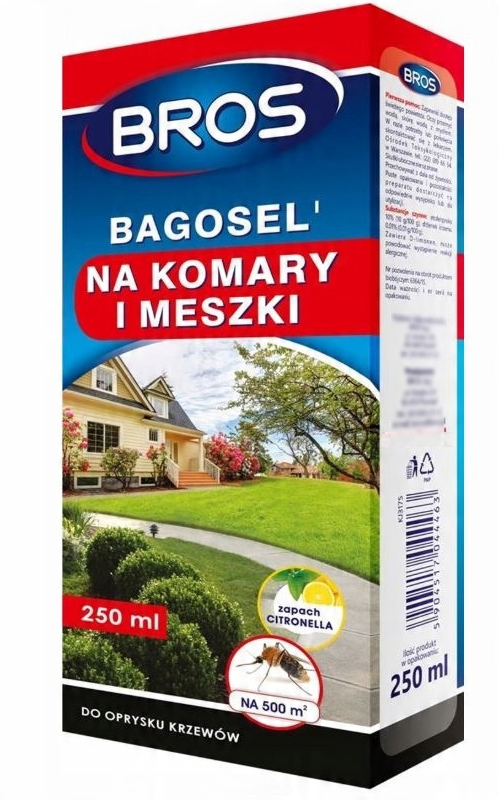 

Bros Bagosel 250ml Oprysk na komary kleszcze 500m2