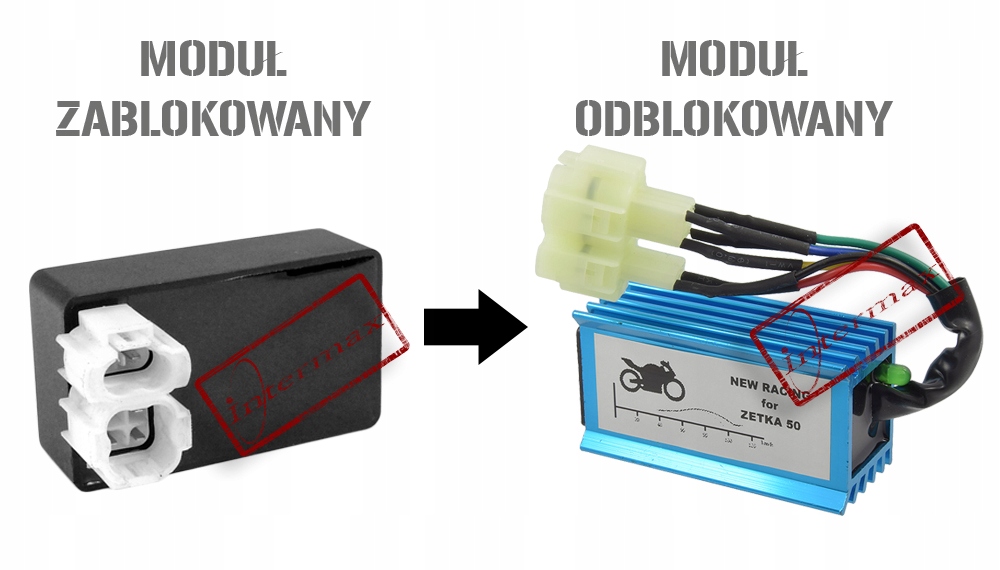 MODUŁ ZAPŁONOWY RACING ODBLOKOWANY ROMET ZETKA 50 Producent IM Technics