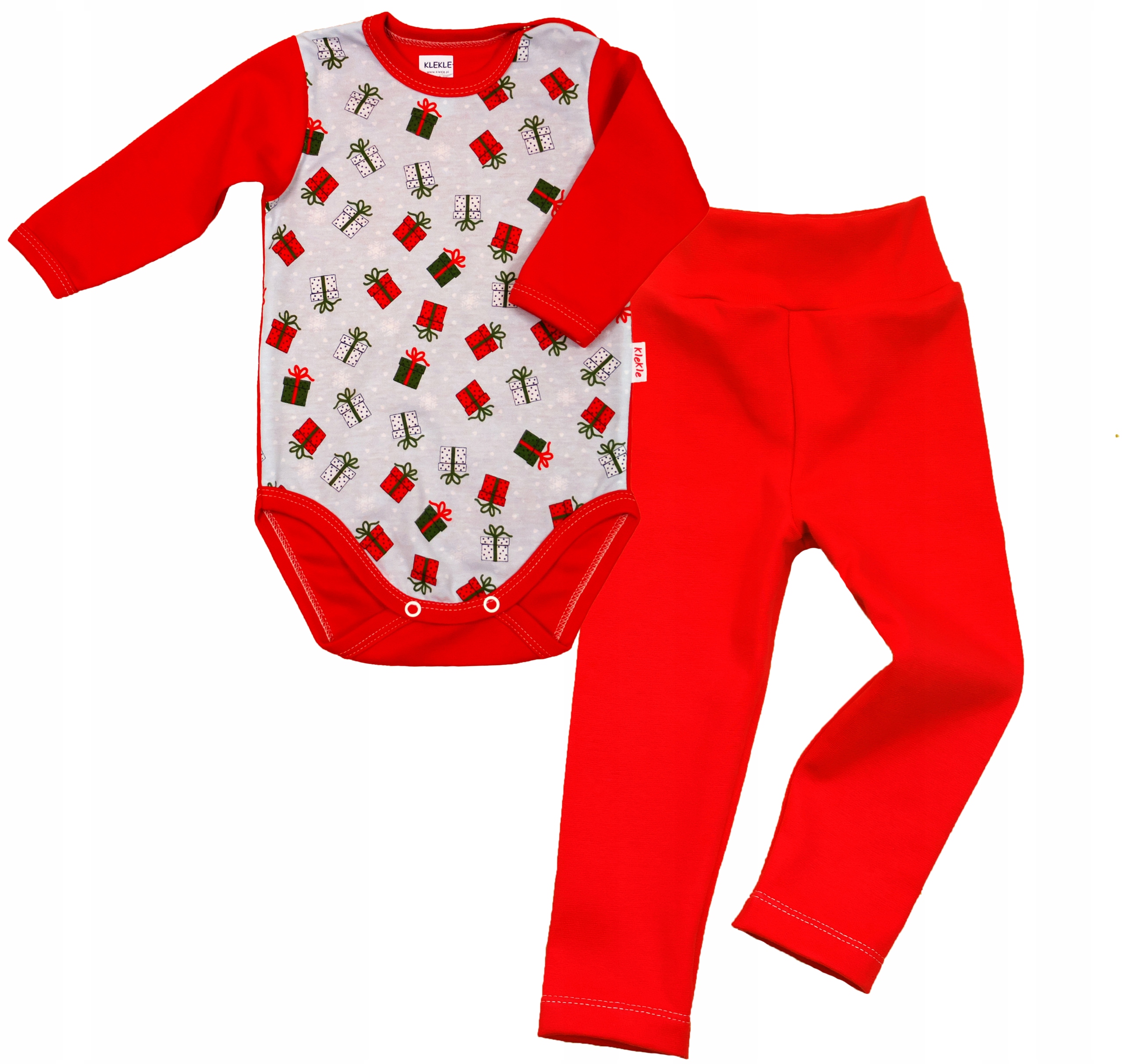 

Komplet Body Świąteczne +Legginsy 104 Klekle