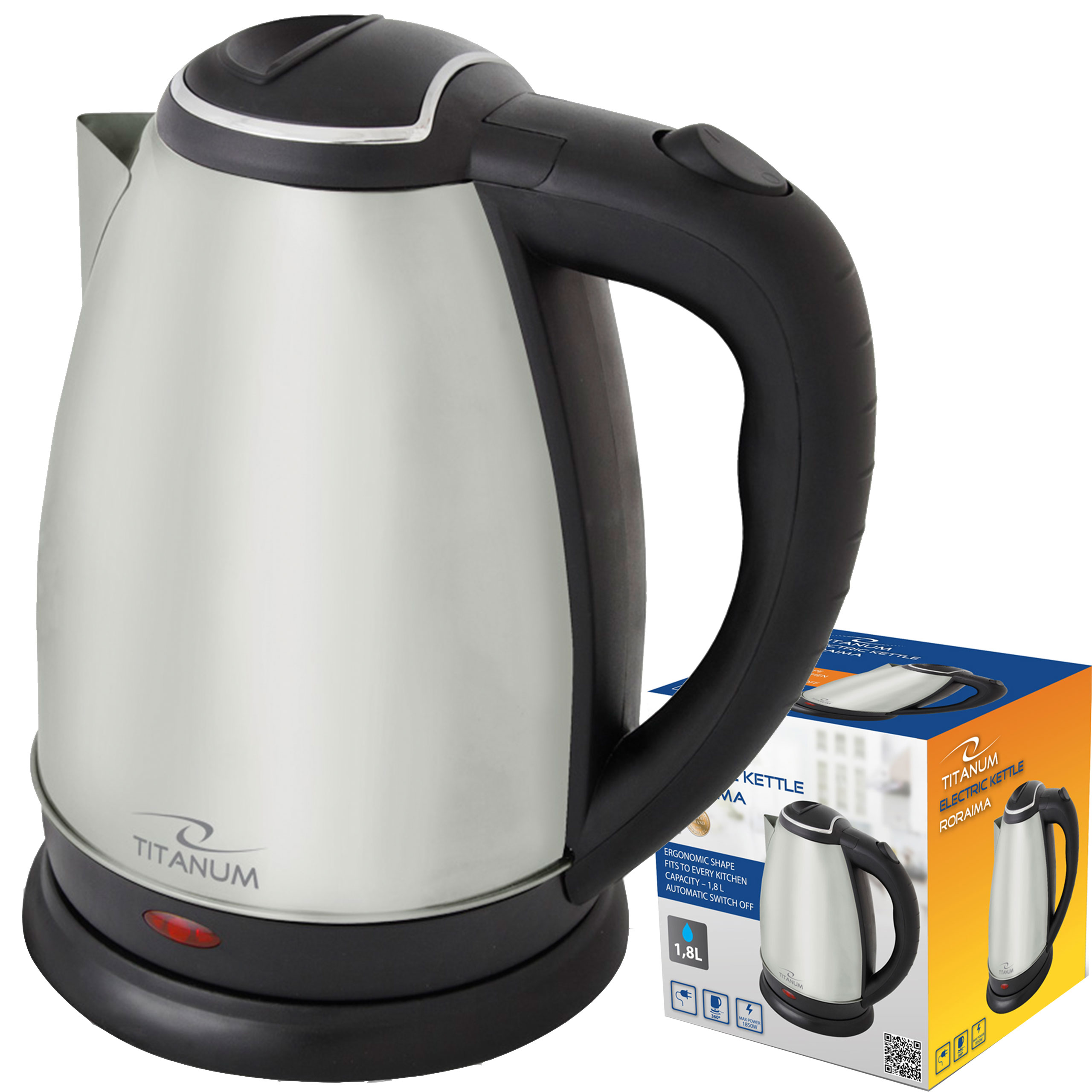 

Czajnik Elektryczny Bezprzewodowy 1,8L 1850W Inox