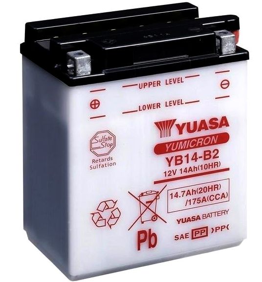 Akumulátor Yuasa YB14-B2 Polaris Rzr 570 2012-2017