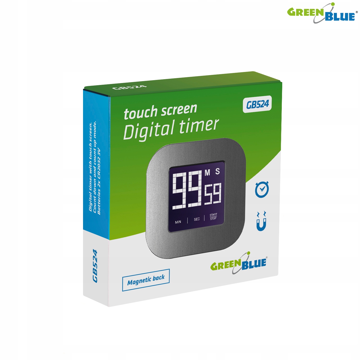 TIMER MINUTNIK STOPER MAGNETYCZNY 100 MINUT DOTYK. EAN (GTIN) 5902211105244