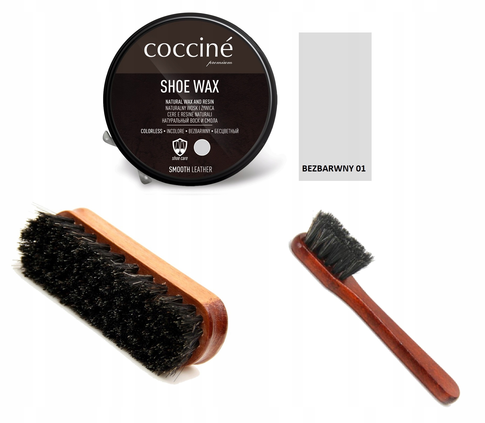 

Zestaw Do Obuwia Pasta Szczotka Mazak Wax Neutral