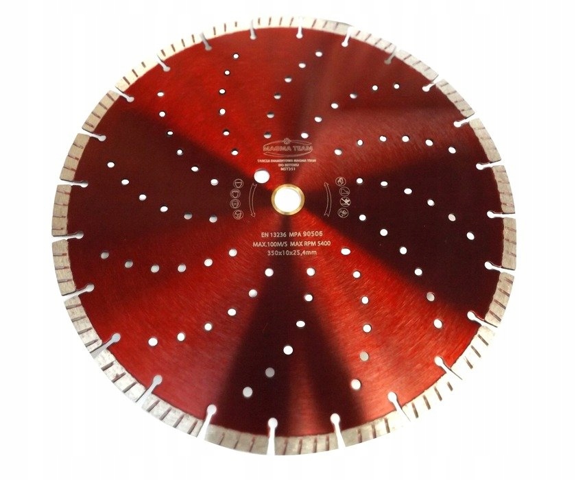 Tarcza diamentowa do cięcia betonu 350 x 20 mm Mst 350 granit