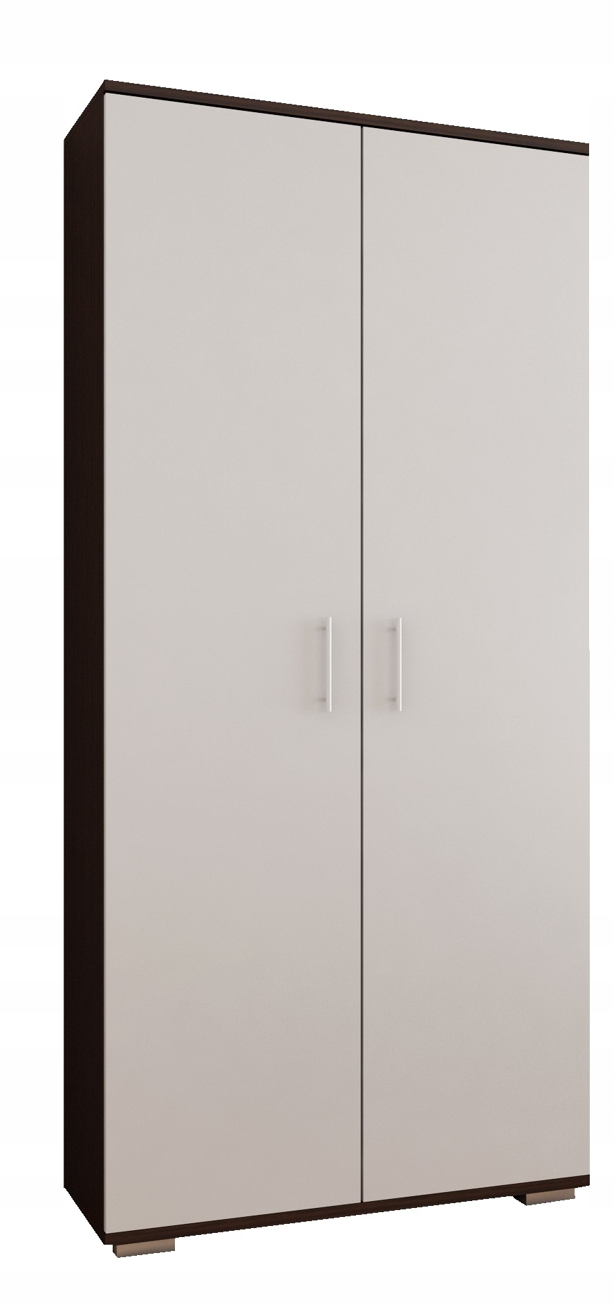 Skříň California dvoudveřová D2 80 CM Wenge Bílá