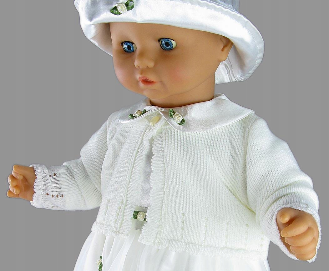 Sweterek do chrztu dla dziewczynki bolerko rozm 74 Rozmiar 74