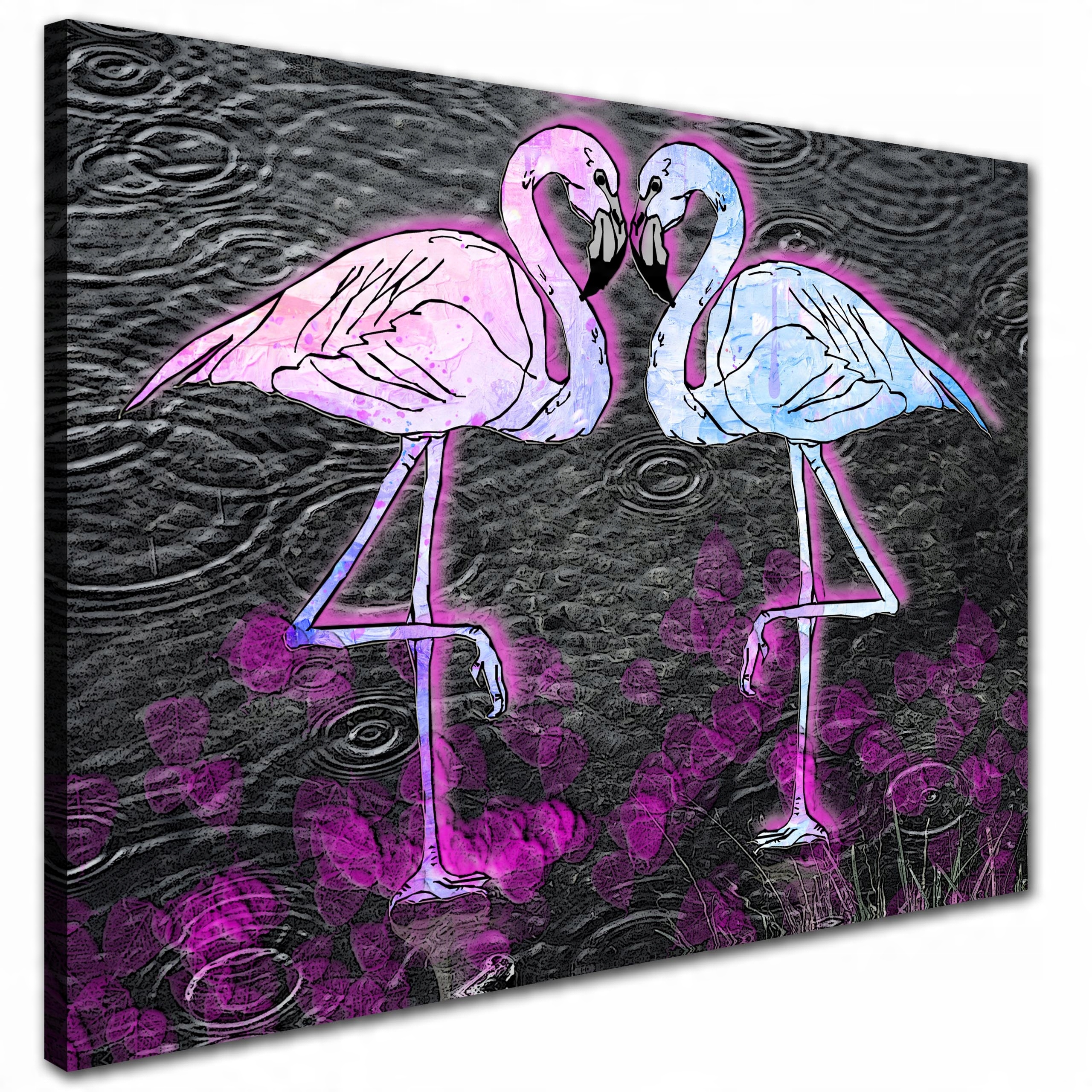 

Obraz Do Salonu różowe flamingi 80x60