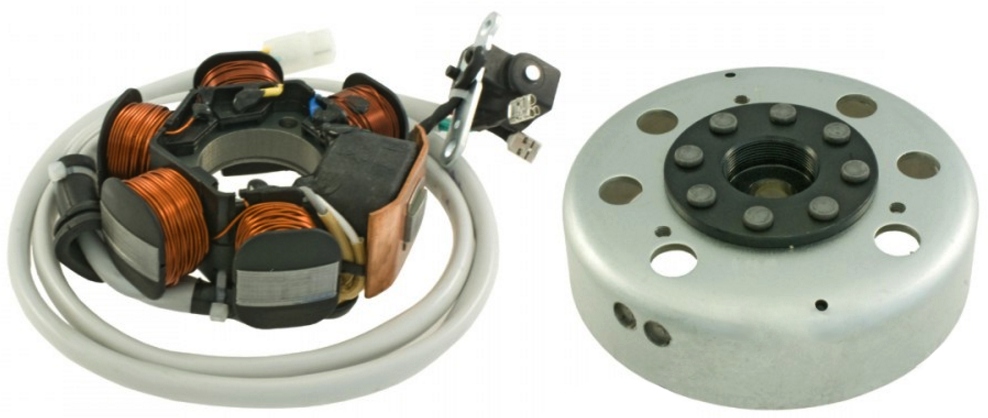 7000065 - Генератор Vespa ET2 50 2T с каталитическим нейтрализатором 04-05