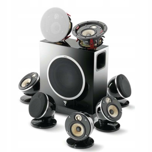 FOCAL Dôme FLAX 5.1.2 Zestaw Kolumn CZARNY +GRATIS