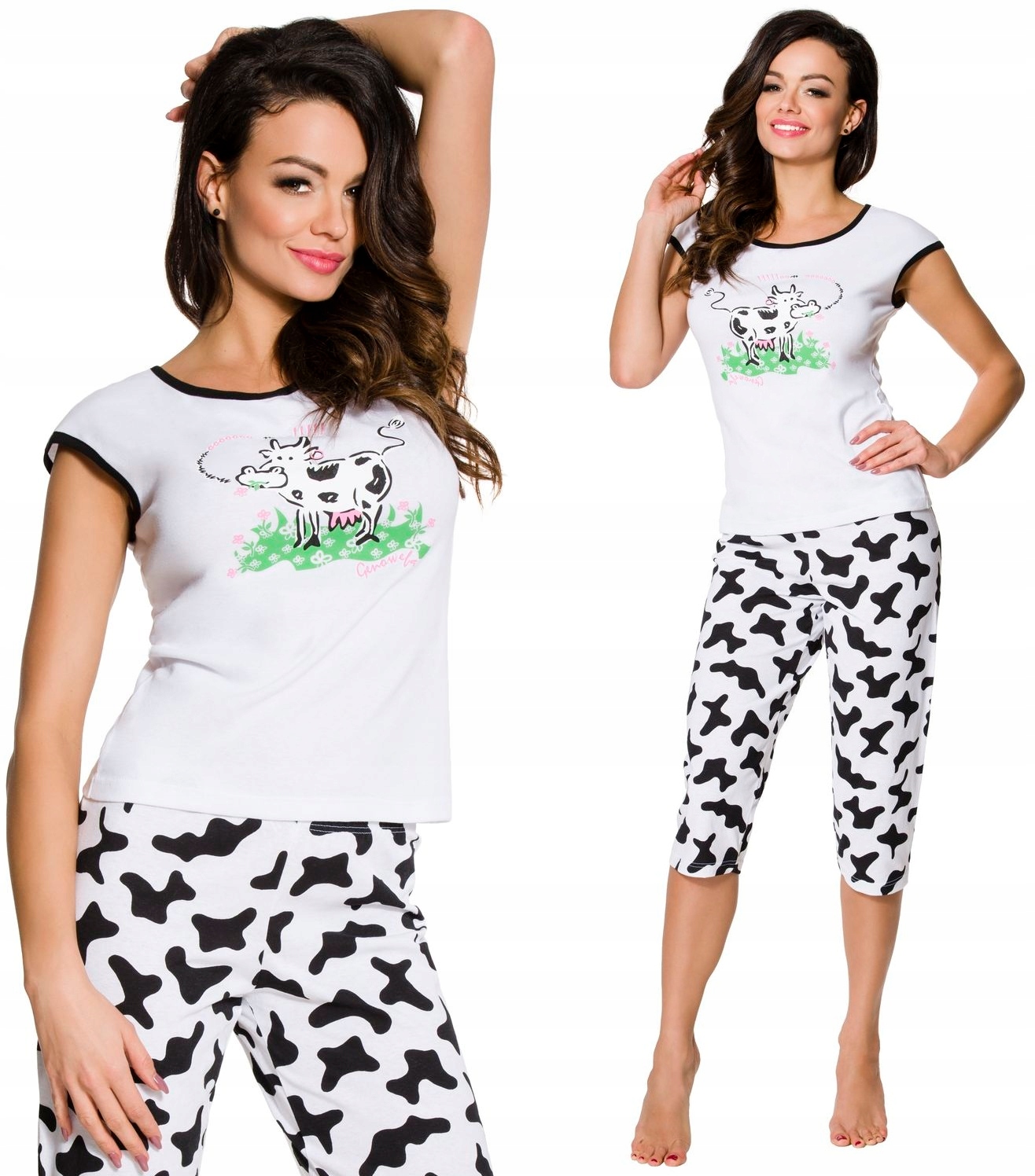 

Łaciata Krówka -bawełniana Piżama Damska L