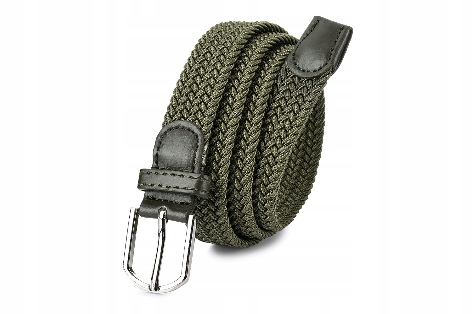 

Damski pasek guma plecionka skóra elastyczny 2.5