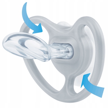 NUK SPACE silikonowy SMOCZEK Myszka Miki 0-6m 2szt Kolor wielokolorowy