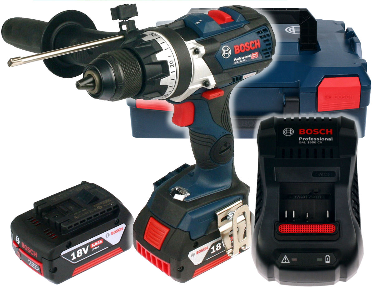 

Wkrętarka Gsr 18V-85C Bosch 2x5,0Ah LiION L-boxx