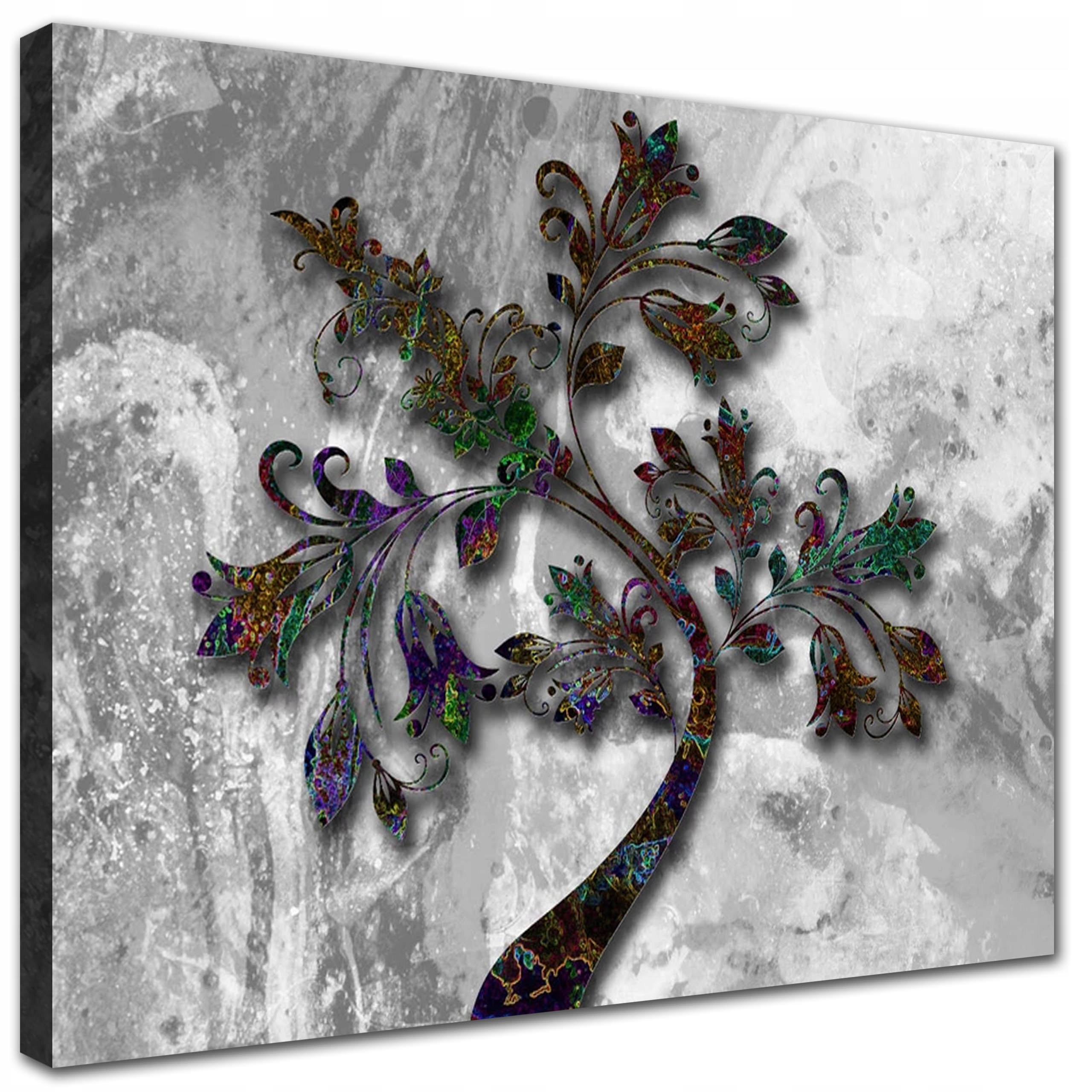 

Nowoczesny obraz na ścianę Kwiaty Kolory 50x40