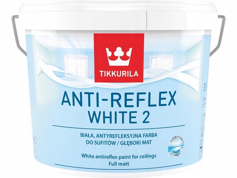 

Tikkurila Anti-Reflex 2 farba biała Głęboki Mat 3L