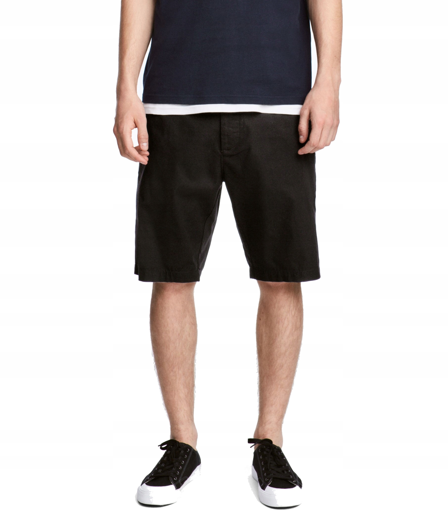 

H&m bawełna len spodenki szorty chino W36 XXL