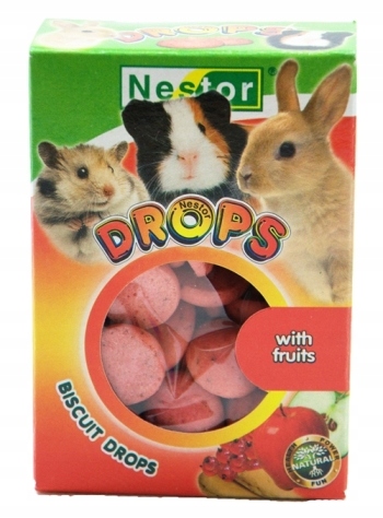 NESTOR DROPSY OWOCOWE PRZYSMAK GRYZONIE KRÓLIK